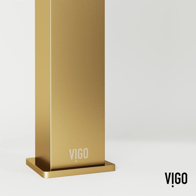 VIGO Ravenna 16"L x 16"W Concrete Vessel Sink and Dunn 11"H Faucet Set