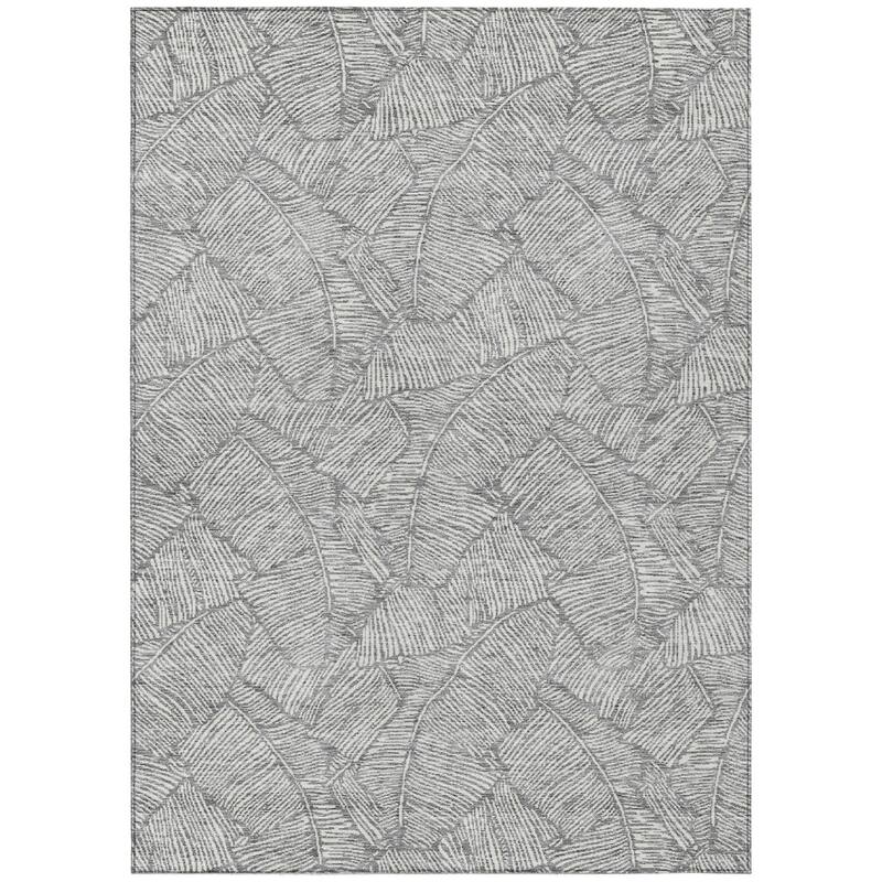HomeRoots Floral Transitional Rectangle Outdoor Rug