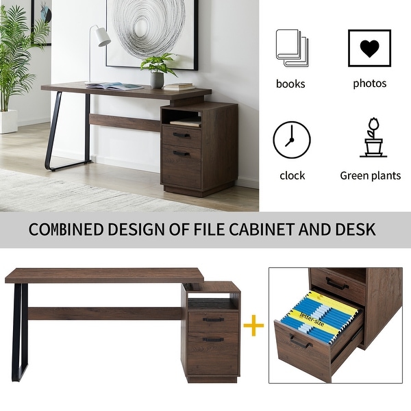 Medium size desk with drawers sale