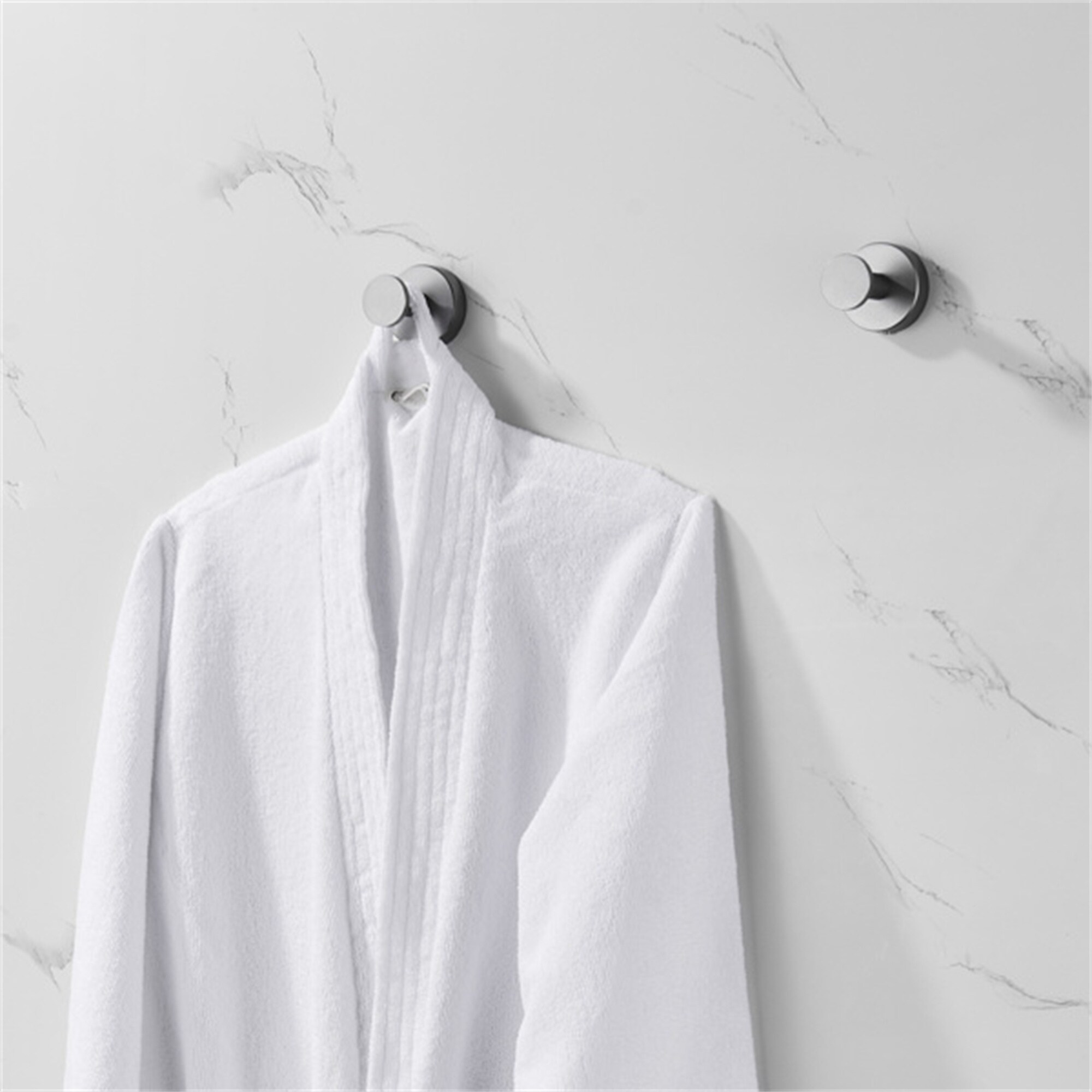 Bathroom robe hanger top