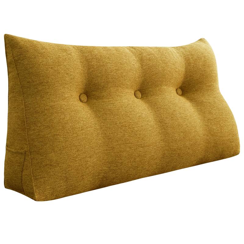 WOWMAX Bed Wedge Daybed Reading Pillow Triangular Bolster Headboard - 39" X 20" X 8"