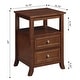 preview thumbnail 4 of 26, Convenience Concepts Melbourne 2 Drawer End Table with Shelf