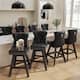 Option Black Velvet Set Of 8