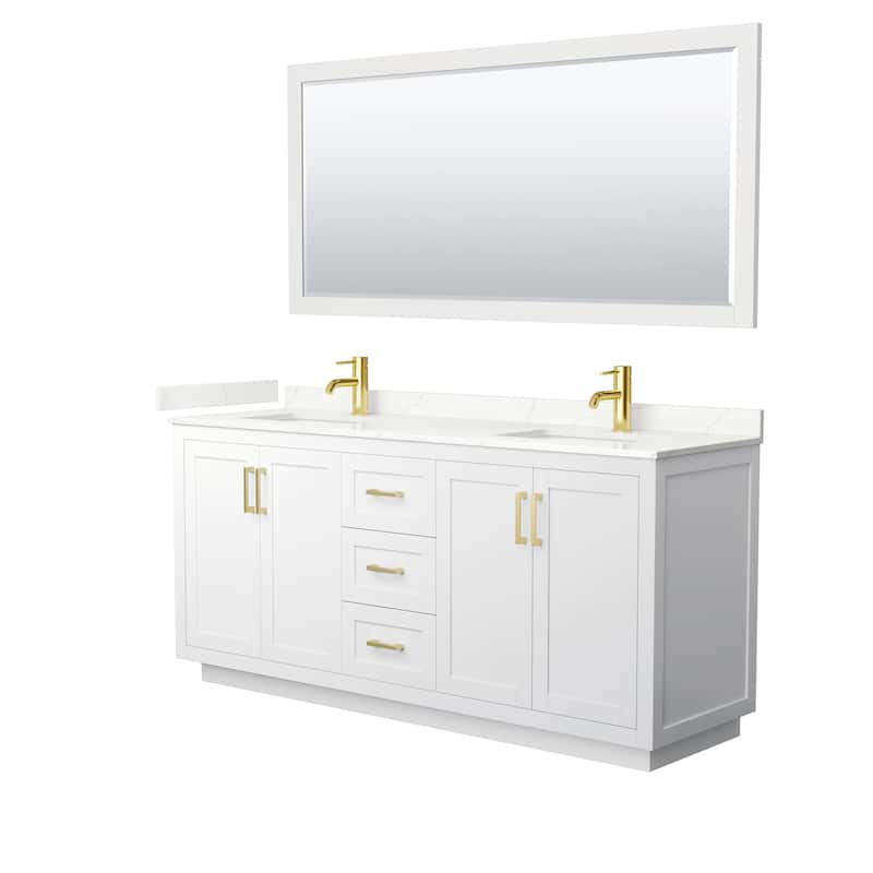Wyndham Collection WCF292972D-QTZ-UNSM70 Miranda 72" Free Standing