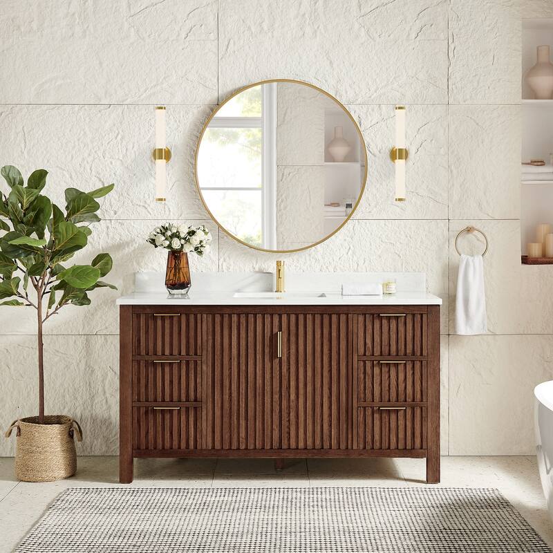 Shenzhen Bath Vanity with Composite Stone Top without Mirror