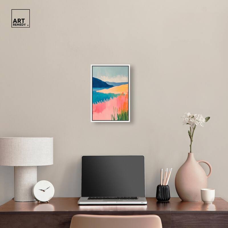 Meadow Meets the Sea Canvas by Art Remedy