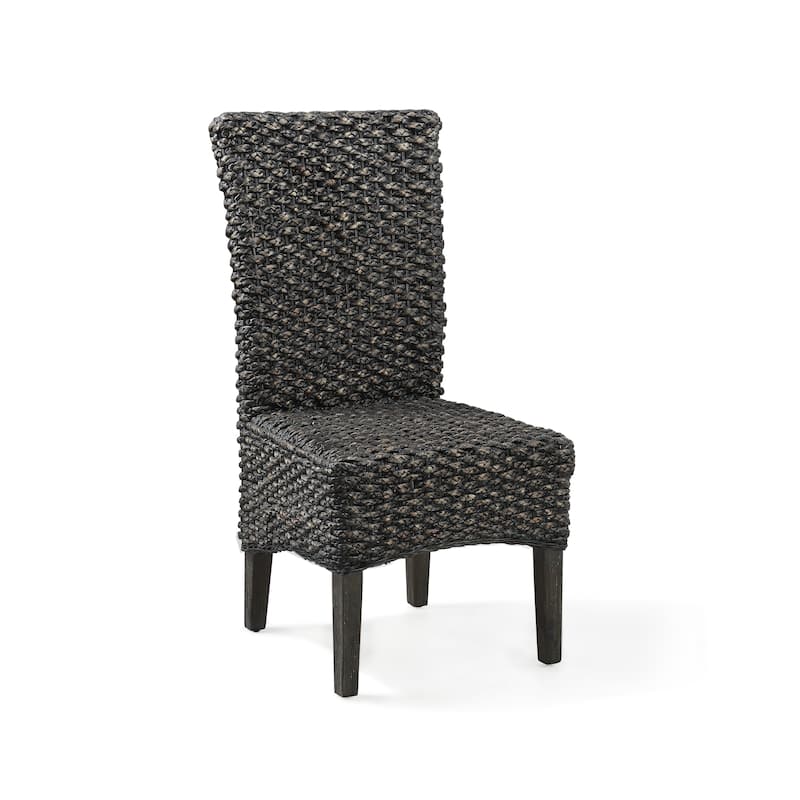 Meadow Chair Water Hyacinth in Graphite (Set of 2)