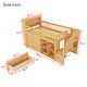 preview thumbnail 4 of 11, Twin Size Loft Bed with LED and Bookshelf,2-step Stairs,Drawers and Shelves,Solid Wood Sturdy Frame