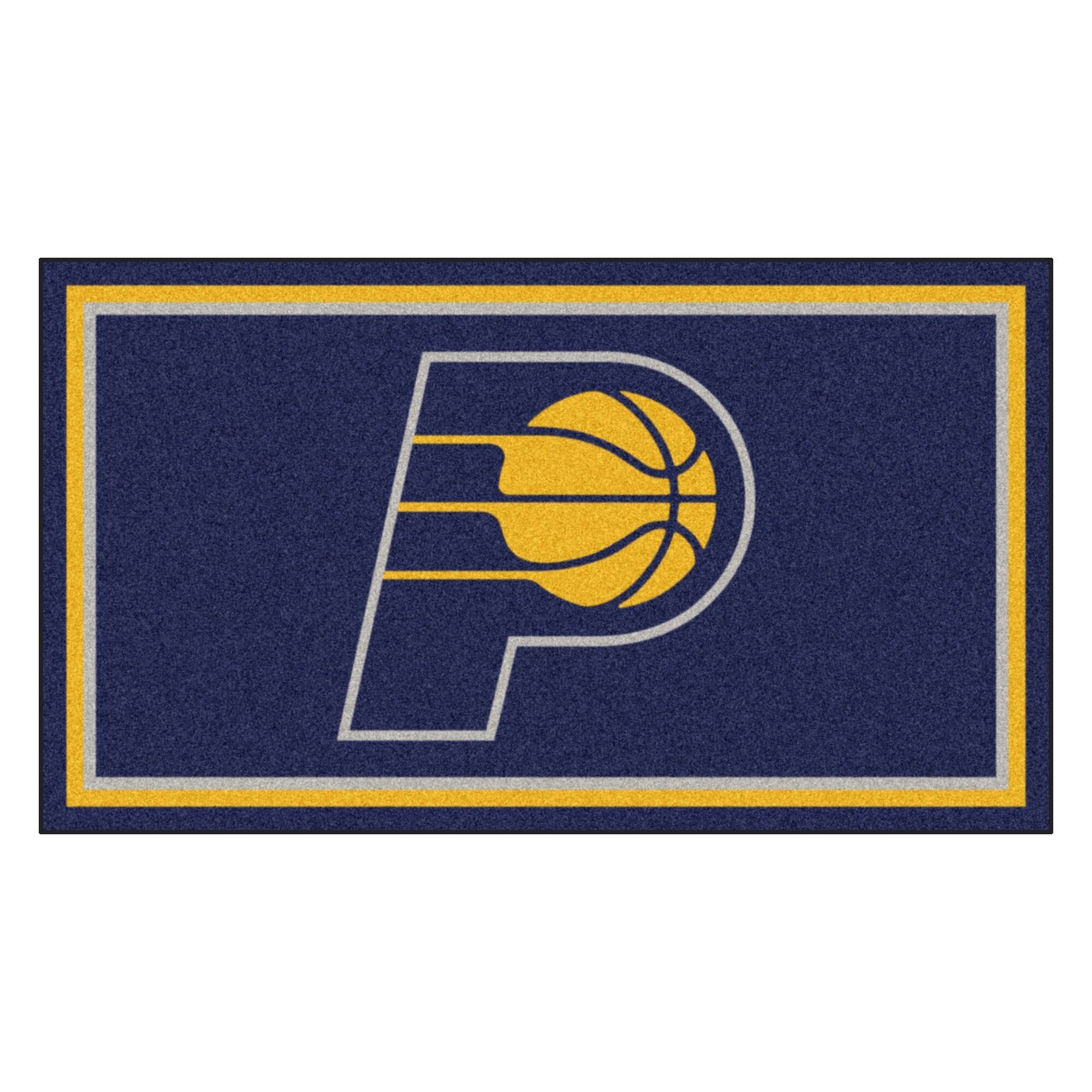 Shop 3 X 5 Blue And Yellow Nba Indiana Pacers Rectangular Plush Area Throw Rug Overstock 29561065