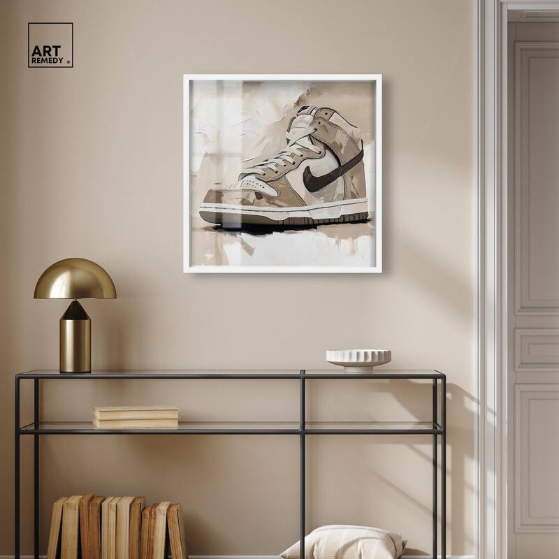 Light Tans Sneaker Shadowbox by Art Remedy