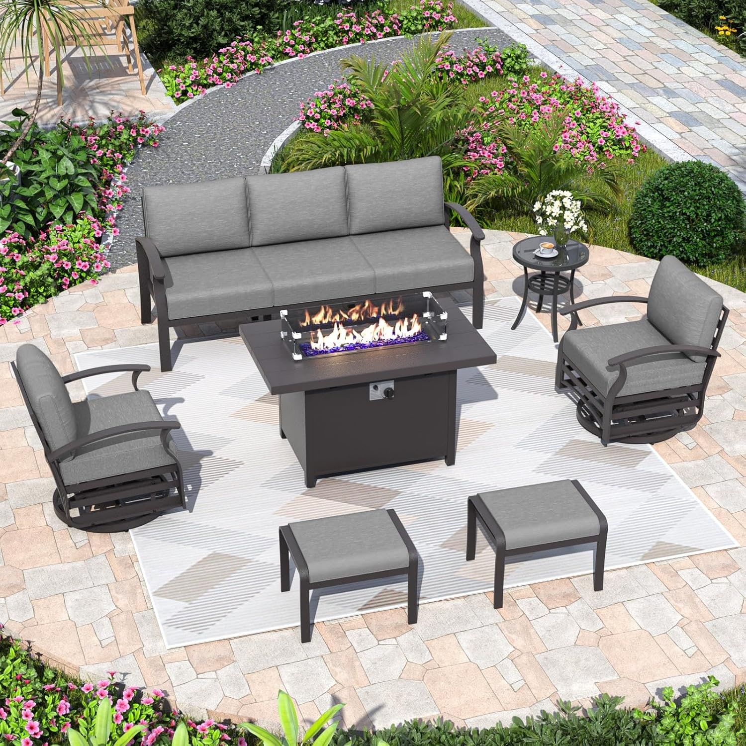 aluminum high back patio chairs