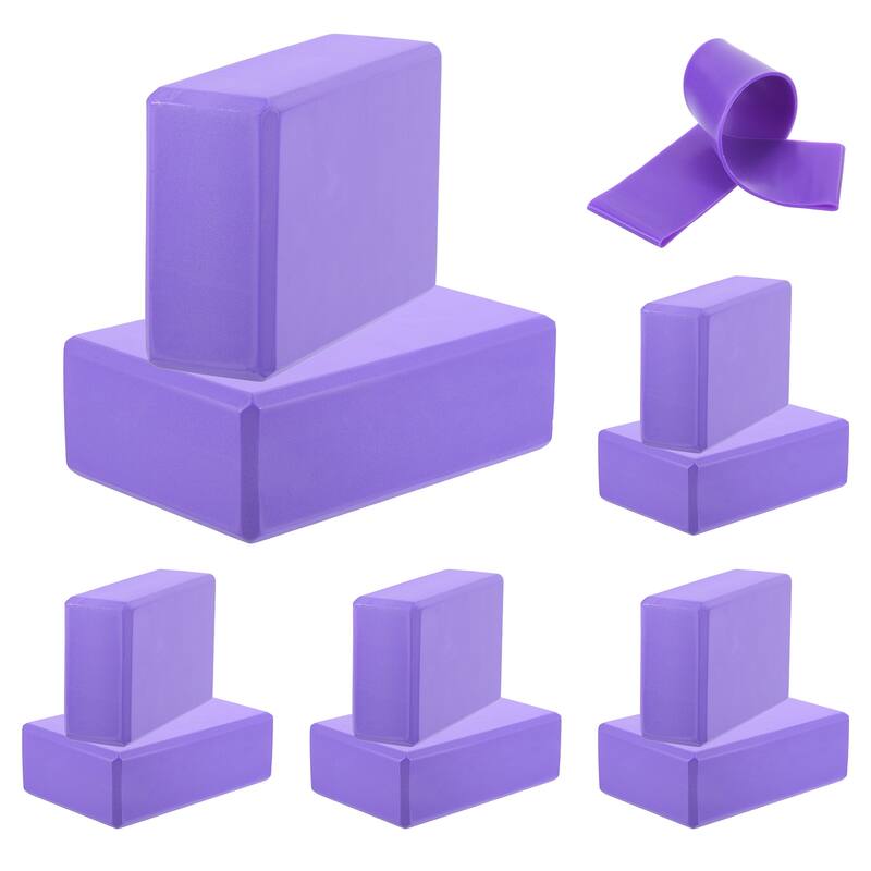 10Pcs Yoga Blocks and 1Pcs Resistance Band Set EVA Yoga Blocks