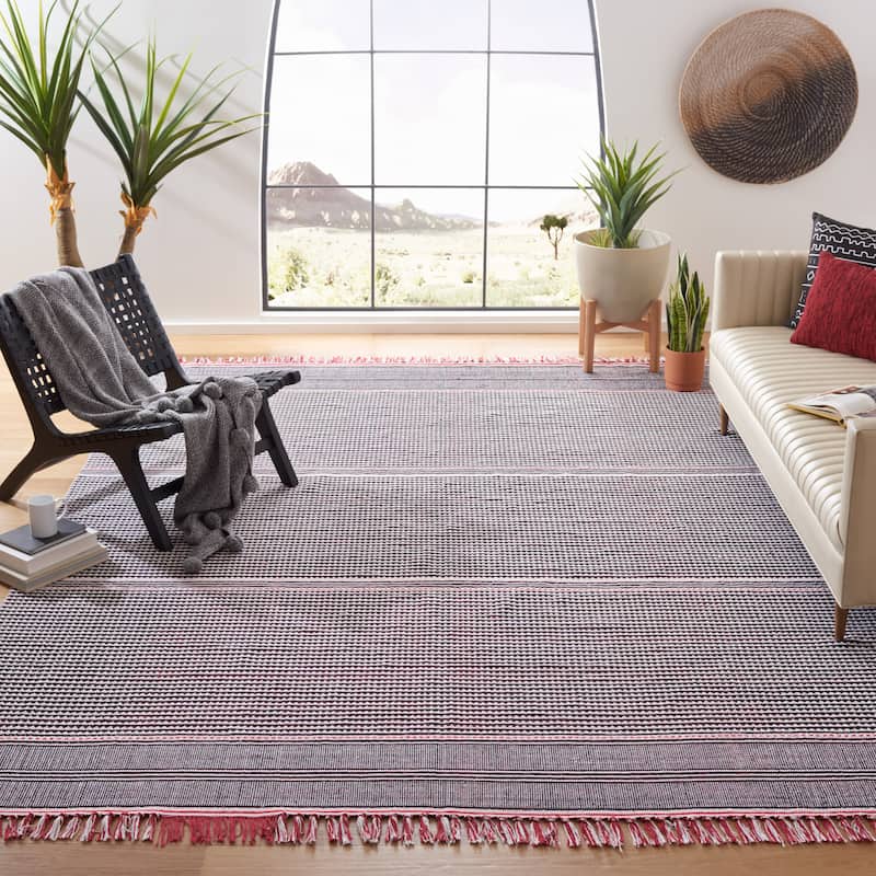 SAFAVIEH, Handmade Flatweave Montauk Susse Casual Cotton Rug