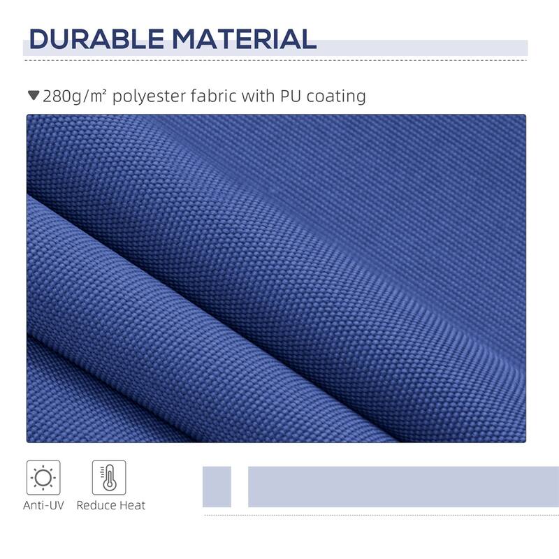 155.5" Wide Retractable Patio Awning with Extendable Aluminum Frame and UV Rain Fabric - 155.5" W x 96.5" D