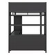preview thumbnail 13 of 26, Full Size Metal Loft Bed with Wardrobe And L-shaped Desk, Storage Cubes and Shelves for Kids, Teens, Adults