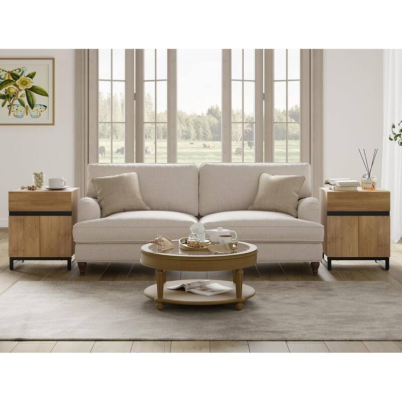 WAMPAT TV Stand and End Table Set of 3