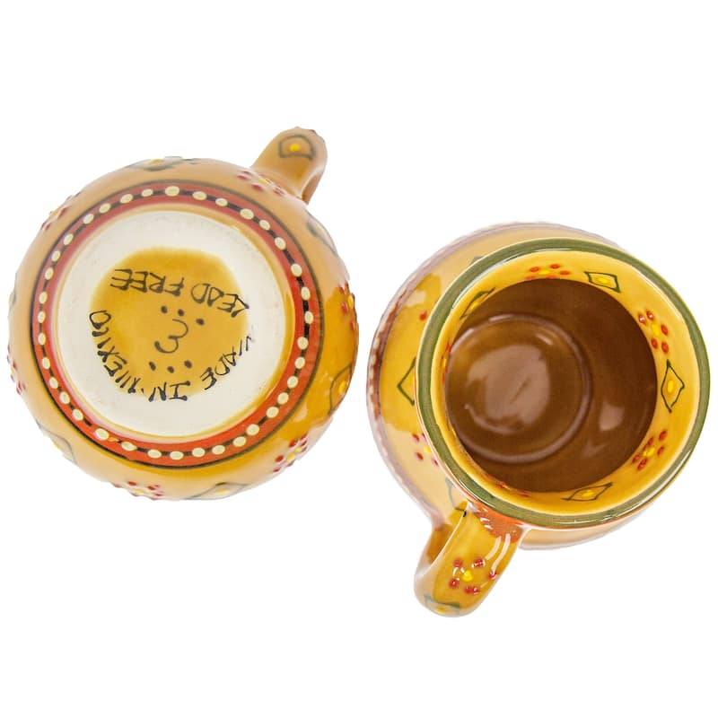 Encantada Handmade Pottery Set of 2 Beaker Mugs