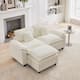 Option White/2 Seats with 1 Ottoman