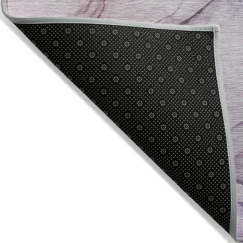 Machine Washable Indoor/ Outdoor Abstract Chantille Rug