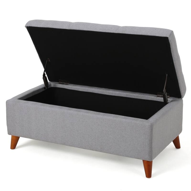 Tufted Button Storage Ottoman Bench with Flip Top for Bedroom