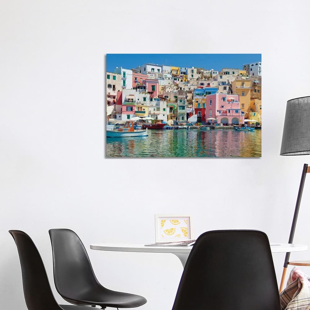 iCanvas "Marina Corricella II, Procida Island, Gulf of Naples, Campania Region, Italy" by Panoramic Images Canvas Print