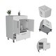 preview thumbnail 3 of 5, 2-Door Bathroom Vanity Cabinet with Sink Rectangle Storage Cabinet
