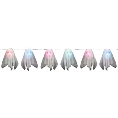 Ghost String Halloween Lights - Clear - 63" - Clear Wire