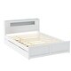 preview thumbnail 4 of 32, Versatile Queen Size Wood Storage Bed with LED and Trundle for Enhanced Comfort and Space Utilization