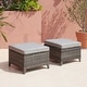 preview thumbnail 10 of 34, Rilyson 3-Piece Outdoor Wicker Sectional Sofa Set with Ottoman