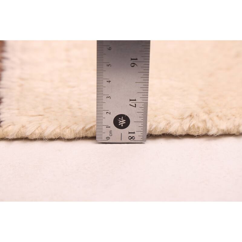 ECARPETGALLERY Hand-knotted Pak Finest Marrakesh Cream Wool Rug - 7'0 x 9'9