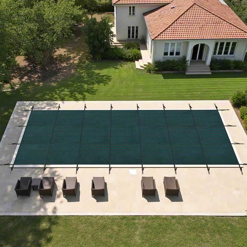 30x50ft Swimming Pool Cover,Triple Stitched High Strength Mesh