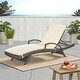 preview thumbnail 29 of 88, Salem Outdoor Chaise Lounge Cushion by Christopher Knight Home Beige