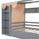 preview thumbnail 99 of 103, Solid Wood House Bed with Two Drawers & Wardrobe
