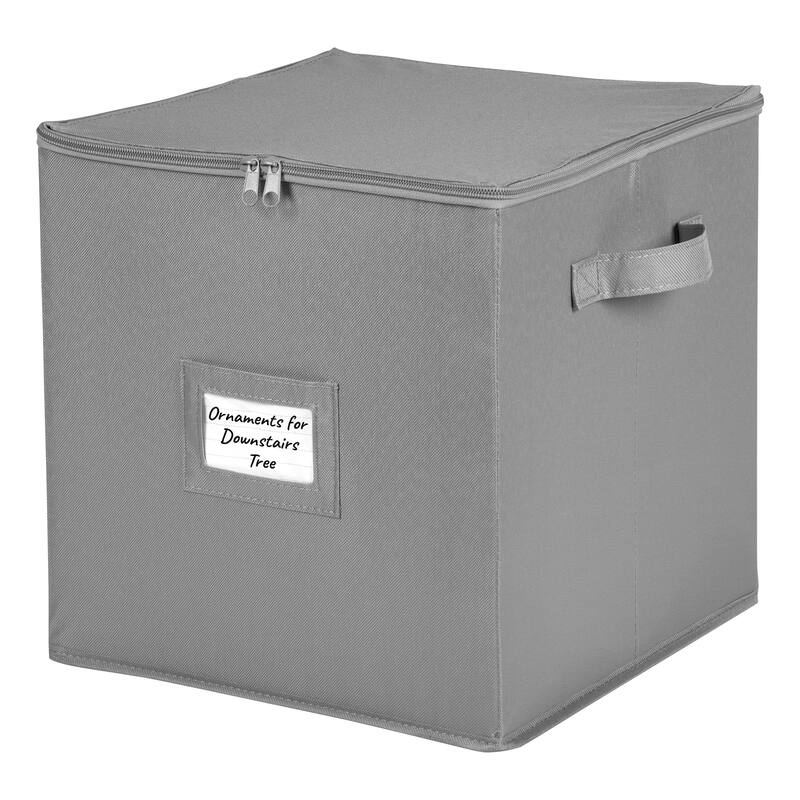 Christmas Ornament Storage Container – Heavy Duty 600D Canvas