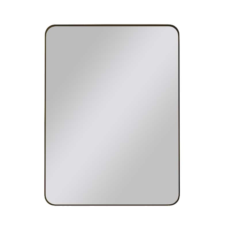 Wall Mirror 30x40 Inch Rectangular Mirror - Black