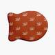 Feather Pattern Pet Feeding Mat for Dogs and Cats - Orange - 19" x 14"-Fish