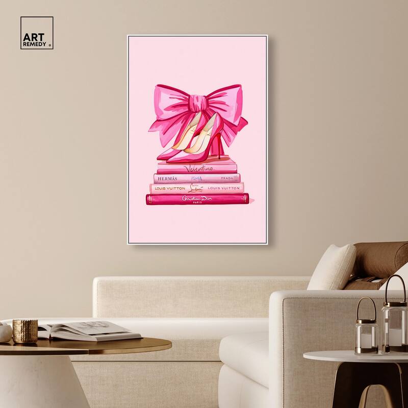 Roseate Runway Reads Canvas by Art Remedy