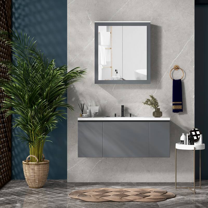 Kleankin Bathroom Medicine Cabinet With Mirror