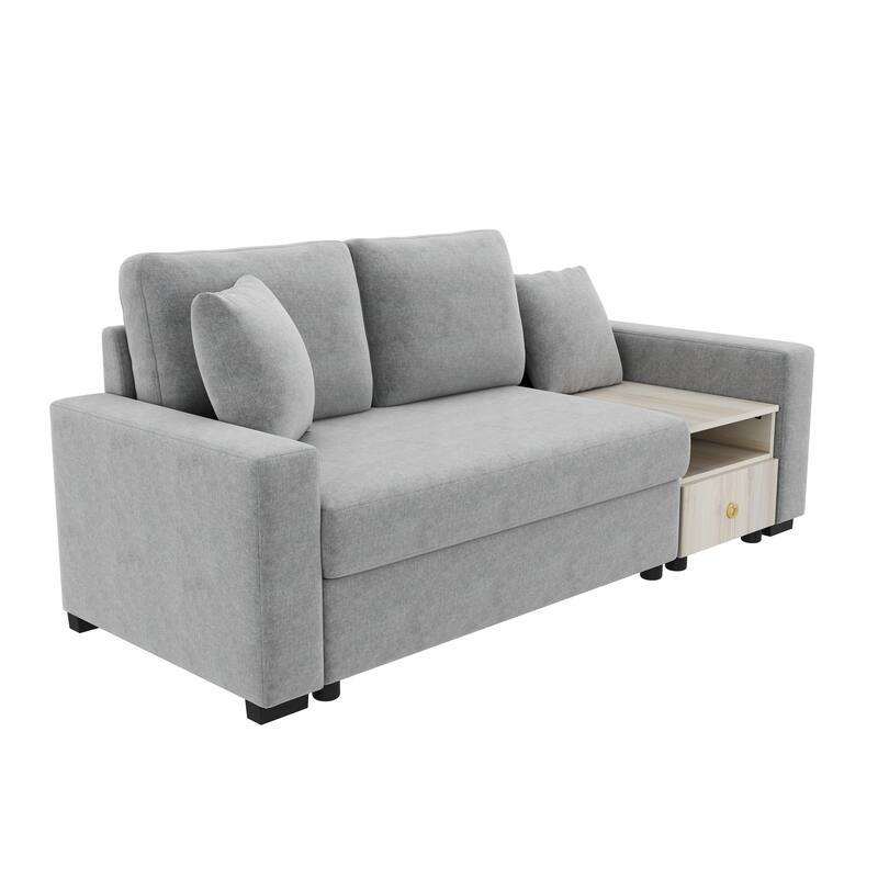 Roomfitters Modern Modular Sofa Couch with Storage Armrest and Center Console, 79 Inch