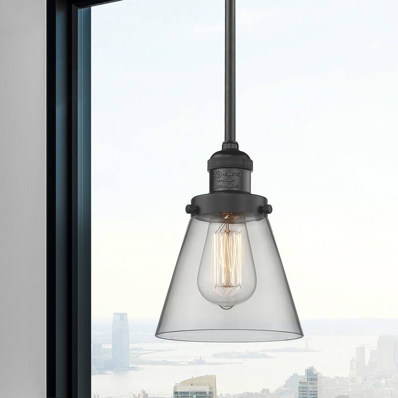 Innovations Lighting Small Cone Single Light 6" Wide Mini Pendant with