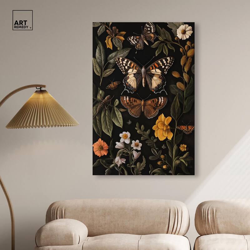 Winged Visitors I Canvas by Art Remedy, Gallery Wrapped