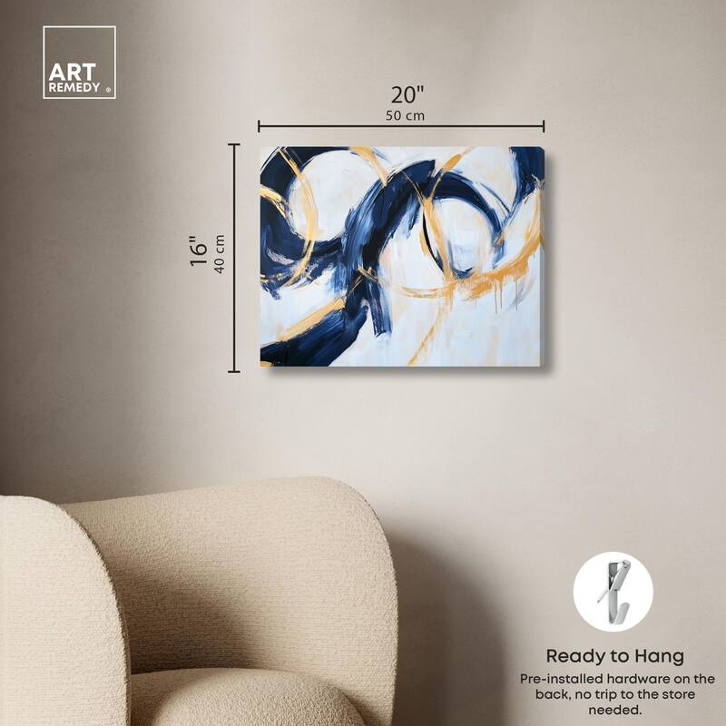 Bold Whirl II Canvas by Art Remedy, Gallery Wrapped