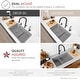 preview thumbnail 19 of 26, Composite Granite Dual-Mount 30" Double-Bowl kitchen Sink - 30" x 18" x 9.50"