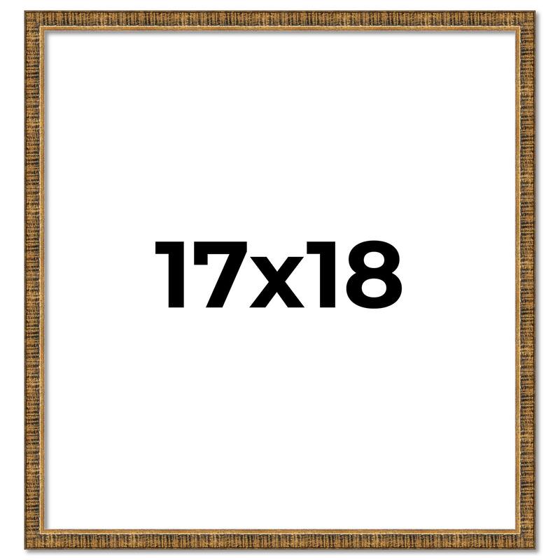 17x18 Frame Gold Picture Frame - Complete Modern Photo Frame Includes