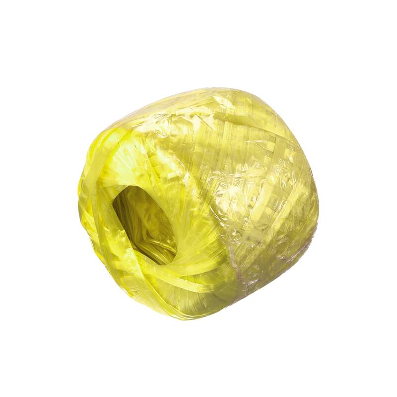 Polyester Nylon Plastic Rope Twine Bundled for Packing ,100m Yellow 1Pcs