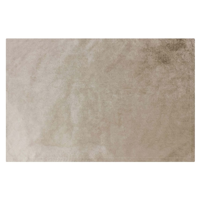 Sparkles Home Plain Placemat - Champagne Velvet