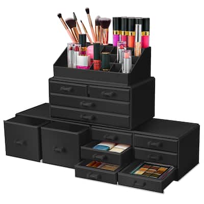 Sorbus Large Makeup Organizer and Storage for Vanity - 9.25" L x 5.25" W x 15.75" H