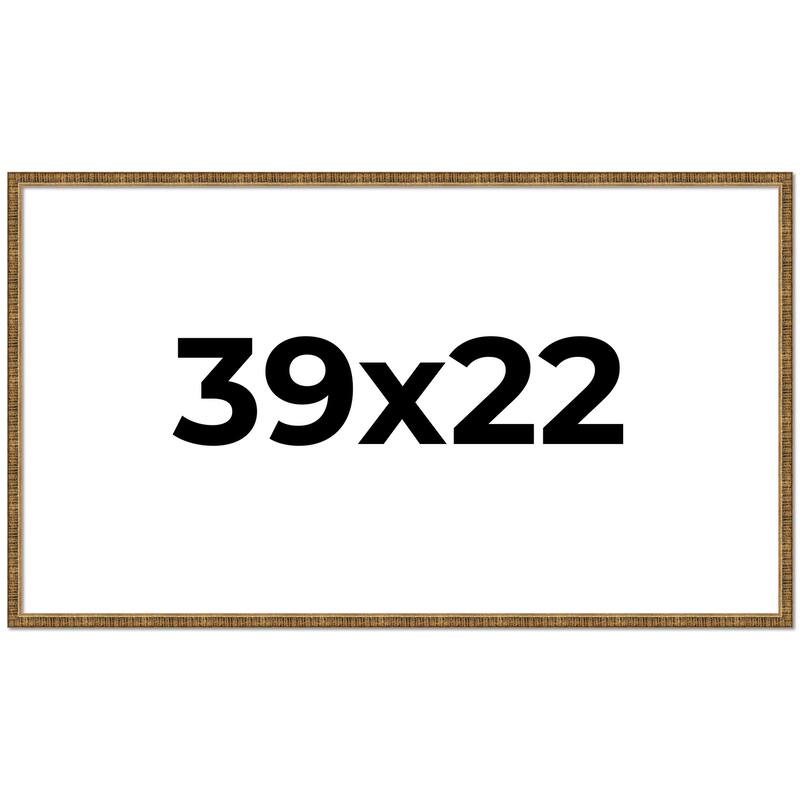 39x22 Frame Gold Picture Frame - Complete Modern Photo Frame Includes