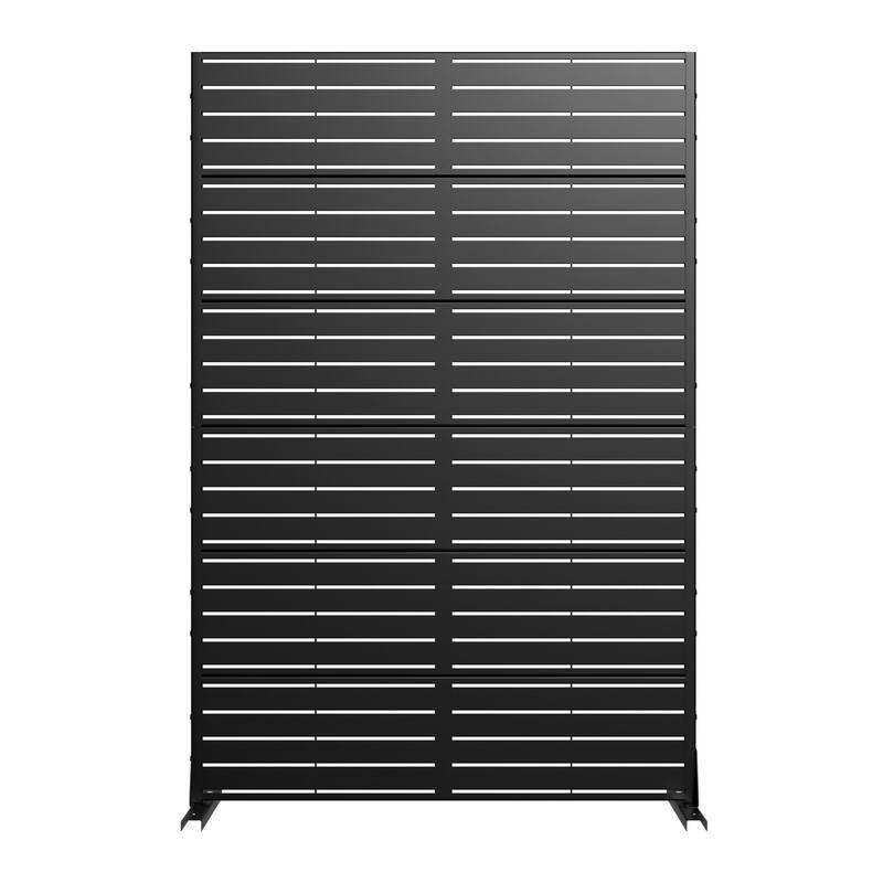 72in Dovelina Outdoor Freestanding Metal Privacy Screen Decorative Garden Fence