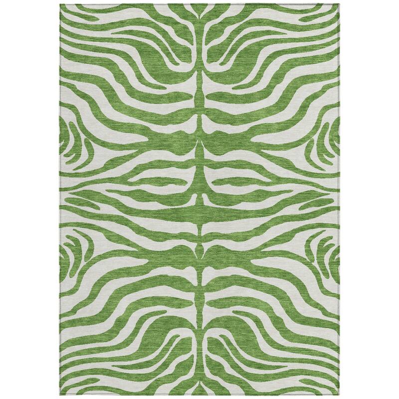 HomeRoots Animal Print Transitional Rectangle Outdoor Rug